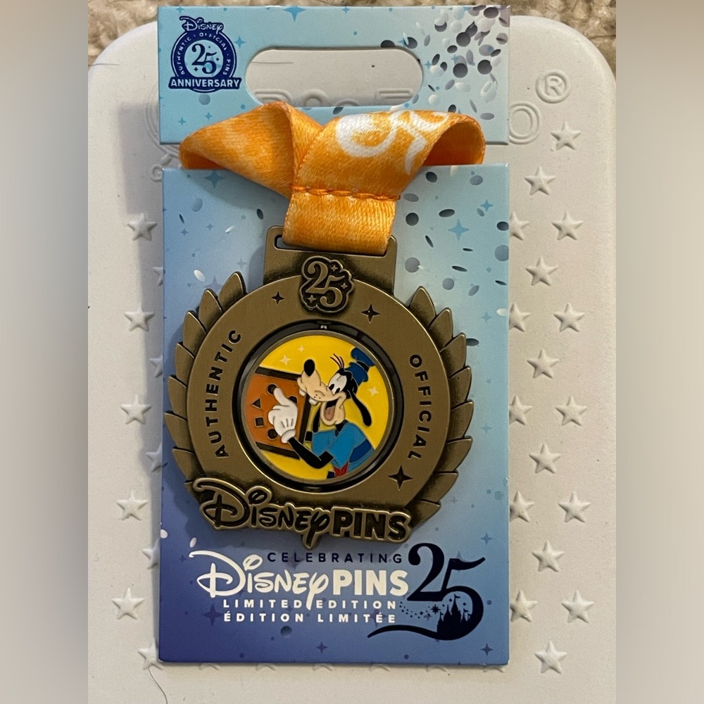 LE Goofy medal pin